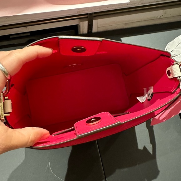 Kate Spade palm pink color block large bucket bag. NWT - Picture 11 of 12